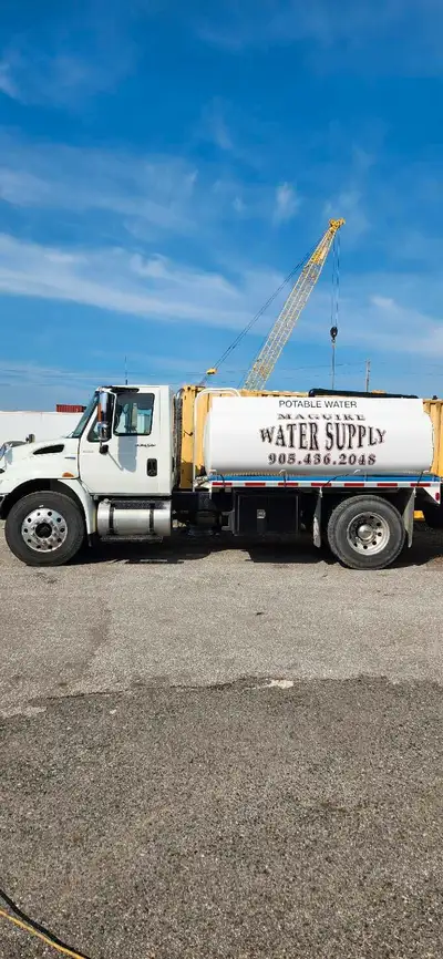 4900 litre water truck Aluminum tank Stainless steel pump boxes 2" Honda pump and hose included Trai...