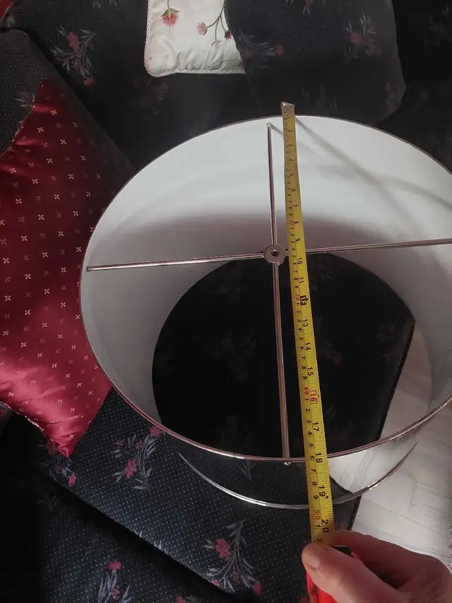 LG HEAVY RESTORATION HARDWARE  DRUM SHADE - POLISHED CHROME in Indoor Lighting & Fans in Markham / York Region - Image 6