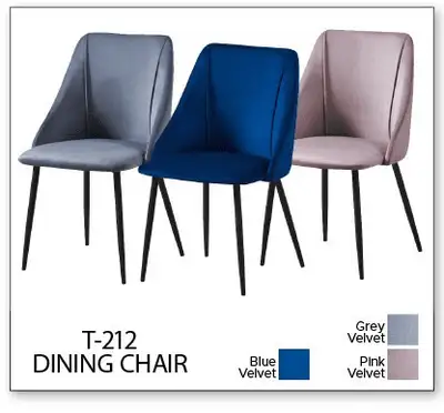 T-212 Velvet and T-210 Bonded Dining Chairs, View more