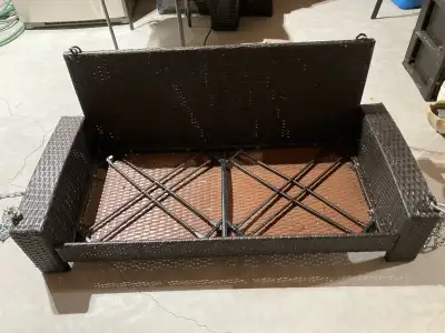 Hanging Wicker Loveseat, View more