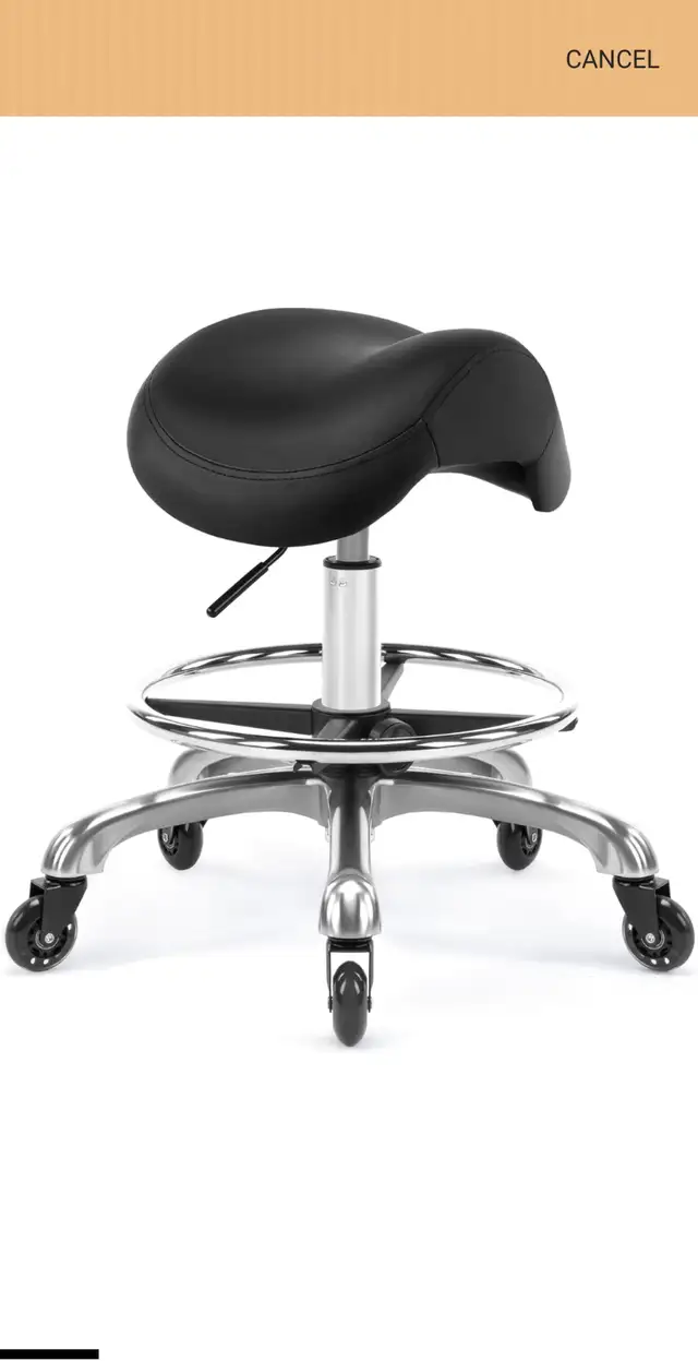 Saddle Stool Adjustable Swivel Rolling Saddle Seat Chair in Chairs & Recliners in City of Toronto - Image 8