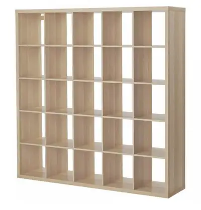 FREE Delivery! $281 KALLAX Shelf,  Oak , Ikea, 5x5, View more