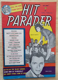 HIT PARADER MAGAZINE - 1961 OCTOBER- FRANK SINATRA  COVER