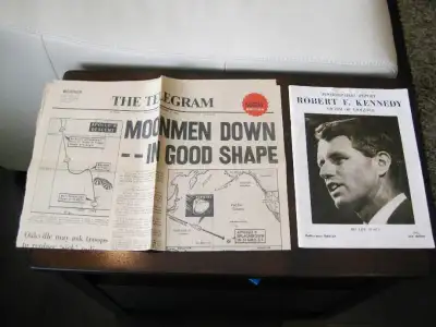 1968 Robert Kennedy Victim Of Violence Photo Report & Newspaper, View more