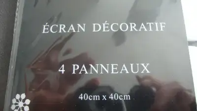 4 paquets de 4 Écrans décoratifs, motif de fleurs, blancs, neufs, View more