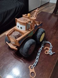 Disney Cars Tow Mater Large Talking Toy Truck with Chain New