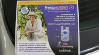 Freedom Alert no-fee alert system by LogicMark. Can deliver