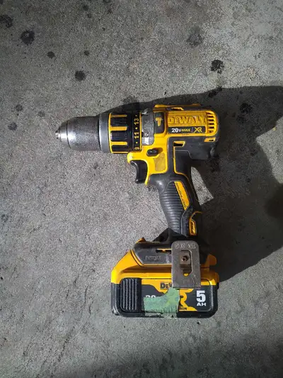 DeWalt Drill DCD795 and battery, View more