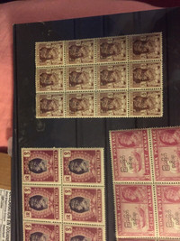 Burma George vi complete set of stamps in blocks