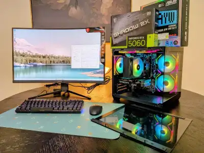 Complete PC Bundle – RTX 5060 | 10 core i5 | Monitor WQHD 27", View more