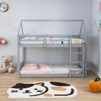 Montessori House Bed Bunk Bed Twin over Twin
