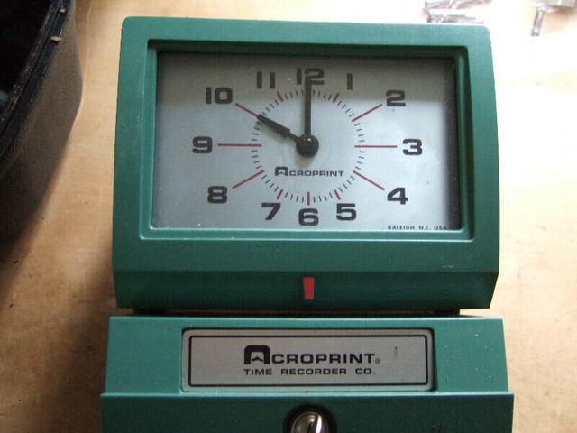 Acroprint Time Recorder in Other Business & Industrial in North Bay