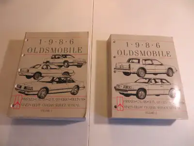 1986 OLDSMOBILE SERVICE MANUAL. VOLUME 2, ( VOL. 1 SOLD) THIS VOLUME MOSTLY ELECTRICAL DIAGNOSIS ASK...