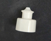28/410 White Push-Pull Cap with 0.130 Orifice (2400pcs)