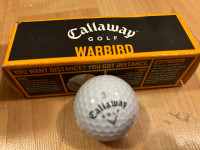 Callaway Warbird 3.0 golf balls 3 pack $10, new in box