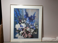 *Price Drop*Framed Floral Laura Hills Print