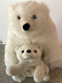 2 - Polar Bear stuffies - $25