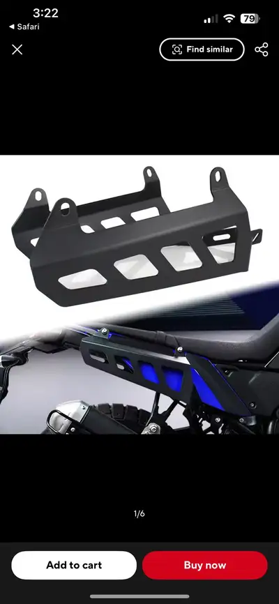 -Tenere 700 soft luggage racks -Brand new in box -Protect your rear fairings from soft luggage rubbi...