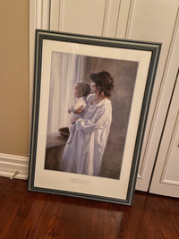 Mother and Son framed print - $100