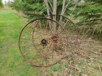 5 , steel wheels  ,garden decor