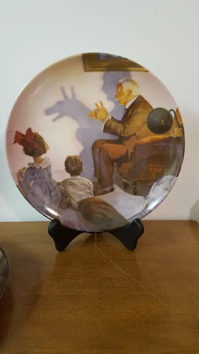 Norman Rockwell Plate The Shadow Artist, View more