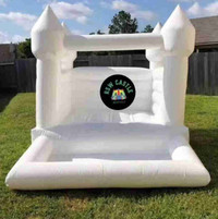 White bouncy Castle rental