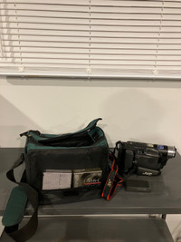 JVC Camcorder with Extra Battery and Carrying Case
