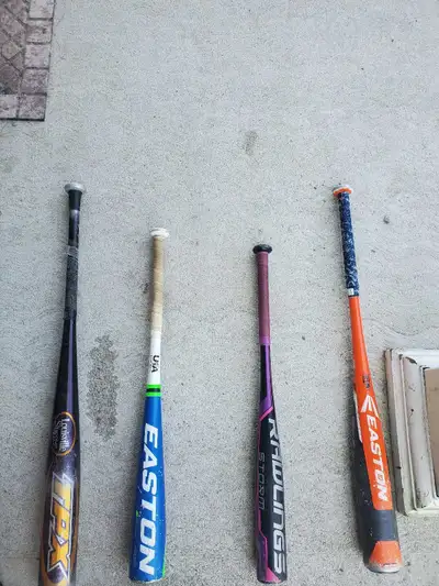 Louisville Slugger, Easton, and Rawlings Baseball Bats, View more