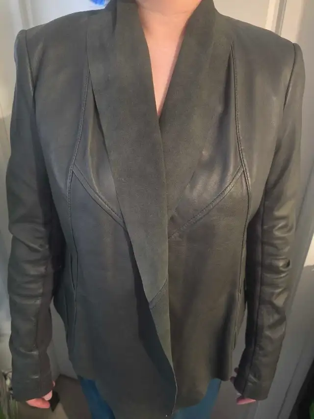 Danier Distressed Leather Jacket