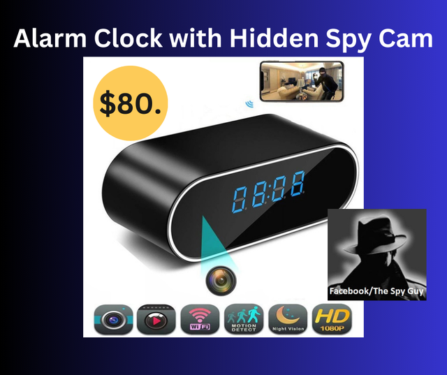 Alarm Clock with Hidden Camera (Sale Price $50.) in General Electronics in Oshawa / Durham Region - Image 2