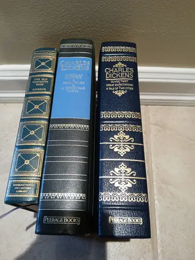 3 vintage - CHARLES DICKENS OMNIBUS hardcovers, View more