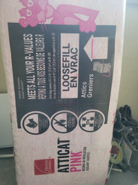 2 NEW UNOPENED bags attic pink blow in insulation