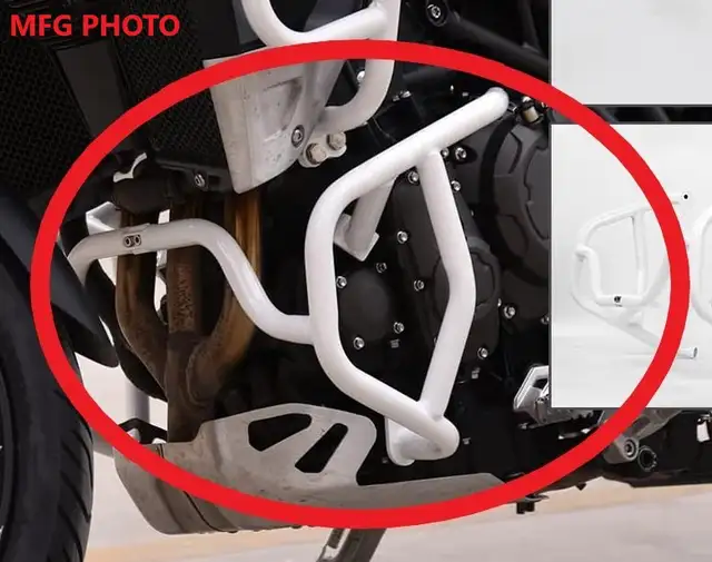 (NEW) Lower Crash Bar Engine Guard WHITE 20-23 Triumph Tiger 900 in Motorcycle Parts & Accessories in City of Toronto - Image 4