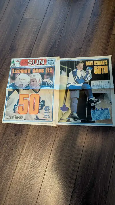 Toronto Sun Gary Leeman Newspaper, View more