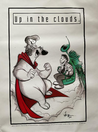 Herobear and the Kid “Up In The Clouds” 2001 Comic Poster