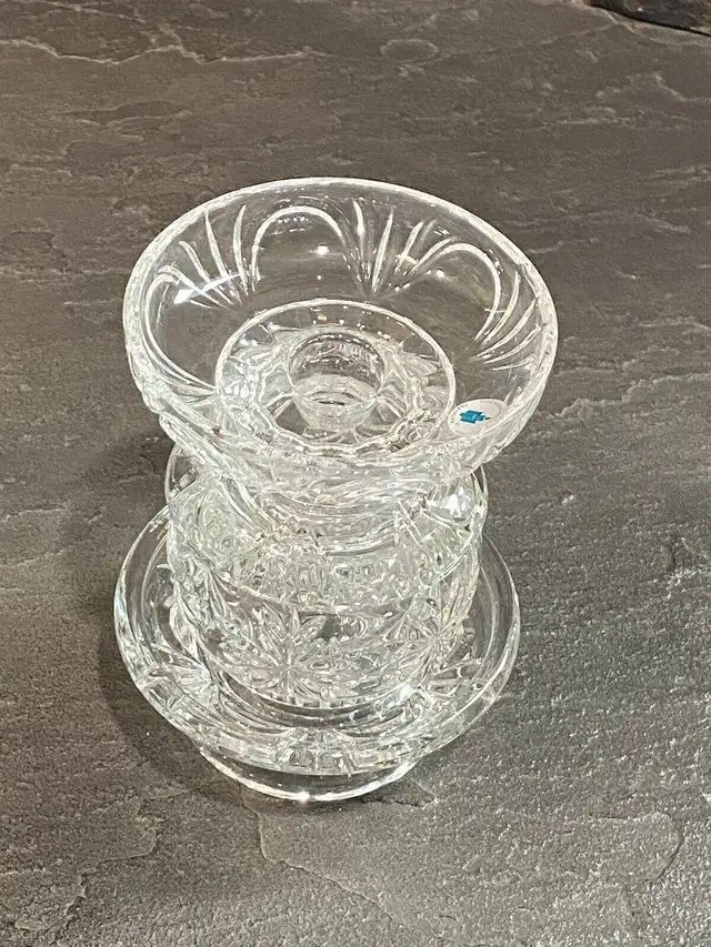 Partylite ~ Salzburg Candle Holder 24% Lead Crystal ~ Brand New! in Home Décor & Accents in Red Deer - Image 5