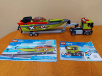 Lego City Race Boat Transporter Set # 60254