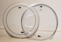 2PC NEW 14" DW/PDP Snare Drum Head Set - Batter & Resonate - NEW