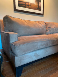Pottery Barn Couch- Ultra Suede- Tan Colour