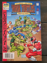 TEENAGE MUTANT NINJA TURTLES ADVENTURES #1 RARE CANADIAN CPV NEW