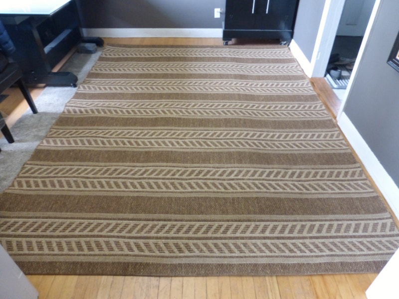 Large Brown & Beige Indoor Outdoor Area Rug 7'10x10' Rugs, Carpets