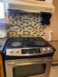 Slidein kitchen counter stove