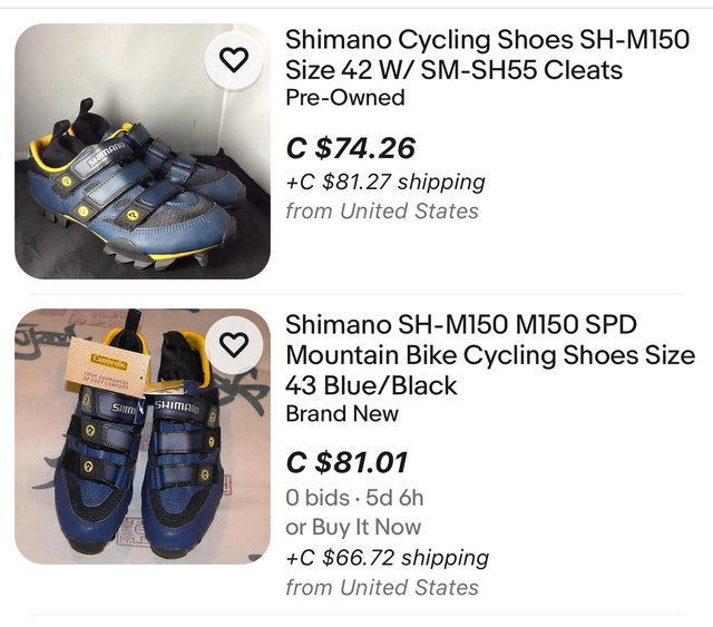SHIMANO SH-M150 SPD Mountain Bike Cycling Shoes Size 14 in Men's Shoes in Kitchener / Waterloo - Image 4