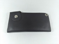 Vintage Men's Brown Leather Long Wallet