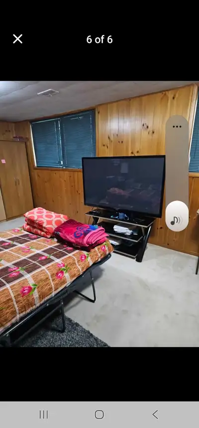 I have, a large room for rent, furnished with utilities and internet for 1 person. Non smoking and a...