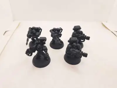 Warhammer 40k firstborn space marine devastators primed black, View more