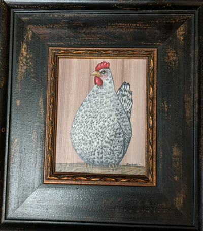 Peinture à l'huile sur un support rigide pour réaliser les moindres détails par l'artiste Montréalai...