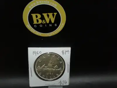 1960 Canada $1 Coin $24 The 1960 Canada $1 coin, also known as the Canadian silver dollar, features...