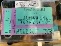1994 Oilers Kings Gretzky Ticket Stub Northlands Showcase 305
