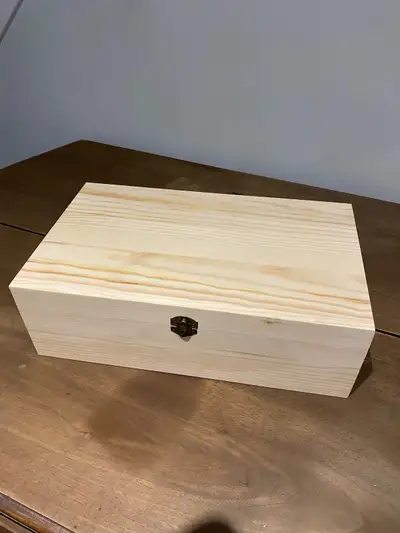 Pine wood box, View more